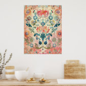 スウェーデンフォークアートヴィンテージスカンジナビア族 ポスター (キッチン)