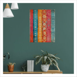 スウェーデンフォークアートヴィンテージスカンジナビア族 ポスター