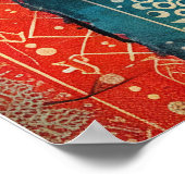 スウェーデンフォークアートヴィンテージスカンジナビア族 ポスター (角)