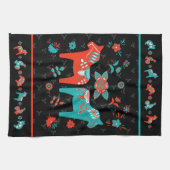 スウェーデンフォークダラホース キッチンタオル (横)