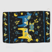 スウェーデンフォークダラホース ゴルフタオル (横)