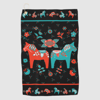 スウェーデンフォークダラホース ゴルフタオル