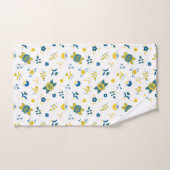 スウェーデンフォークダラホースLブルーアンドイエロー バスタオルセット (ハンドタオル)