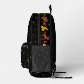 スウェーデンフォークダラホースLレッドアンドイエロー プリントバックパック (右)