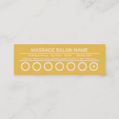 スウェーデンマッサージのパンチカード ロイヤリティカード (裏面)