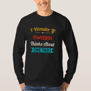 スウェーデンラバーおもしろい引用文ヴィンテージ土産 Tシャツ