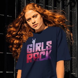 スウェーデンロックの女子ロック Tシャツ