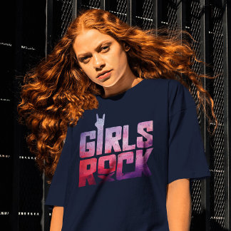 スウェーデンロックの女子ロック Tシャツ