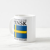 スウェーデン人でラッキーなマグカップ コーヒーマグカップ (正面左)