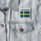 スウェーデン人でラッキー Button Badge 缶バッジ (インサイチュ)