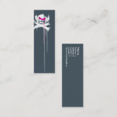 スウェーデン人の滴り-ピンクの眉毛との灰色--に吹きかけて下さい スキニー名刺 (正面/裏面)