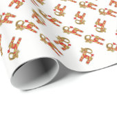 スウェーデン人の7月Bokの伝統的なスカンジナビアの民芸 ラッピングペーパー (ロールコーナー)