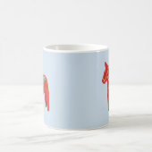 スウェーデン人のDalaの馬のスカンジナビア人 コーヒーマグカップ (中央)