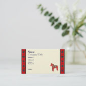 スウェーデン人のDalaの馬のスカンジナビア人 名刺 (スタンド正面)