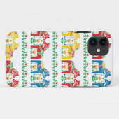 スウェーデン人のDalaの馬の花の民俗パターン Case-Mate iPhoneケース (裏面(横))