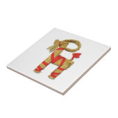 スウェーデン人のJulbockのクリスマスのわらのヤギ タイル (側面)