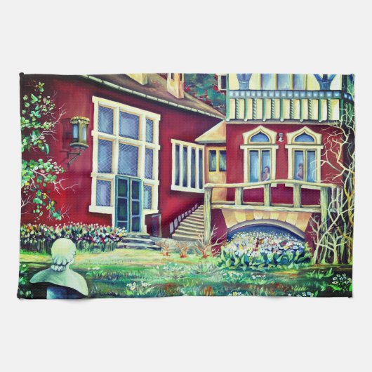 スウェーデン伝統的、横長 キッチンタオル (横)