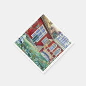 スウェーデン伝統的、横長 スタンダードカクテルナプキン (角)