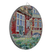 スウェーデン伝統的、横長 ダーツボード (正面左)