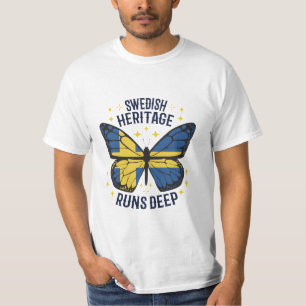 スウェーデン伝統走深い Tシャツ