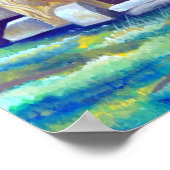 スウェーデン北欧おもしろい水彩画 ポスター (角)