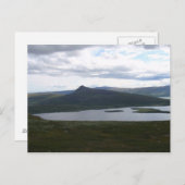 スウェーデン北部の山 ポストカード (正面/裏面)