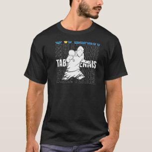 スウェーデン卓球サポートスウェーデンのピンポンTe Tシャツ