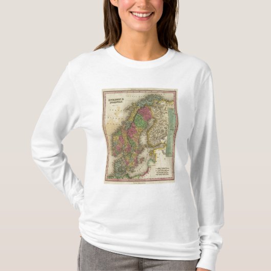 スウェーデン及びノルウェー Tシャツ (正面)