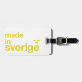 スウェーデン及びTreのクローナ/3つの王冠で作られる ラゲッジタグ (正面横)