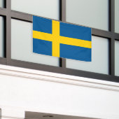 スウェーデン国カスタム旗の旗 横断幕 (ビルの外側)