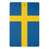 スウェーデン国旗が付いたミニクリップボード ミニクリップボード (裏面)