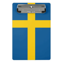スウェーデン国旗が付いたミニクリップボード ミニクリップボード