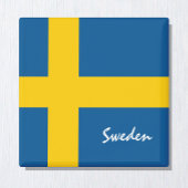 スウェーデン国旗とスウェーデンの祝日、旅行/スポーツ マグネット