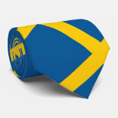 スウェーデン国旗とスウェーデン旅行、休日/スポーツファン ネクタイ (ロール)