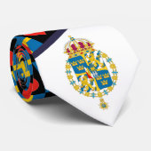 スウェーデン国旗とハートスウェーデンプライドコート・オブ・アームズ ネクタイ (ロール)