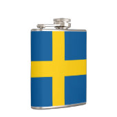 スウェーデン国旗と旅行スウェーデン/スポーツファン フラスク (右)