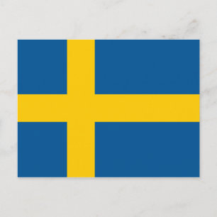 スウェーデン国旗のはがき ポストカード