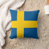 スウェーデン国旗のアメリカのモーメントJo枕 クッション (ブランケット)
