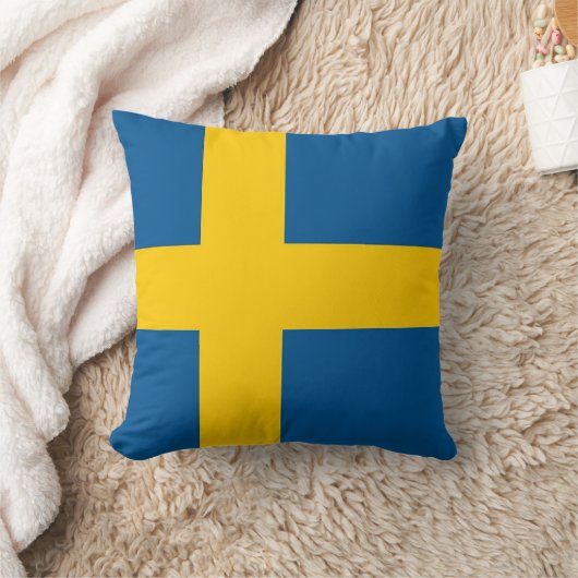 スウェーデン国旗のアメリカのモーメントJo枕 クッション (ブランケット)