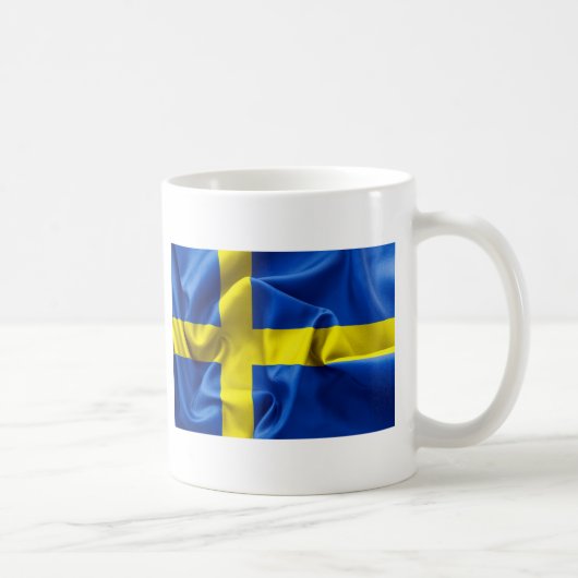 スウェーデン国旗のコーヒーマグ コーヒーマグカップ (右)