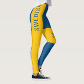 スウェーデン国旗のスタイル レギンス (右)