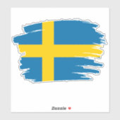 スウェーデン国旗のステッカー シール (シート)