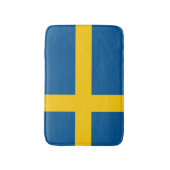スウェーデン国旗のバスマット |スウェーデンのトイレ敷物 バスマット (正面縦)