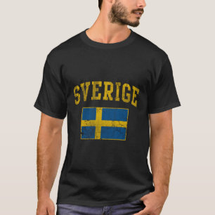 スウェーデン国旗のフェード Tシャツ