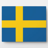 スウェーデン国旗のプラーク フォトプラーク (正面)