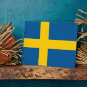 スウェーデン国旗のプラーク フォトプラーク (側面)