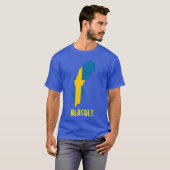 スウェーデン国旗の地図ブロルトTシャツ Tシャツ (正面フル)