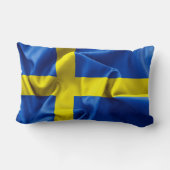 スウェーデン国旗の腰板クッション ランバークッション (裏面)