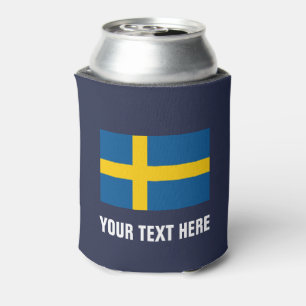 スウェーデン国旗はクーラー可能 ビカスタムールホルダー 缶クーラー