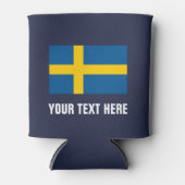 スウェーデン国旗はクーラー可能 |ビールカスタムホルダー 缶クーラー (正面)